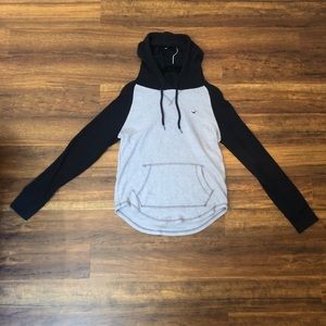 Hollister Grey and Navy Hoodie